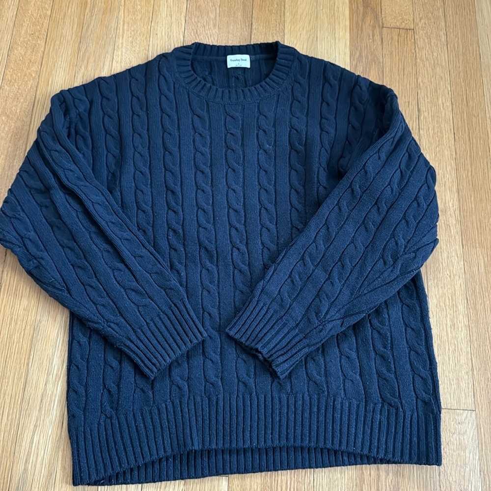 Aritzia Sunday Best Peggy Cableknit Sweater